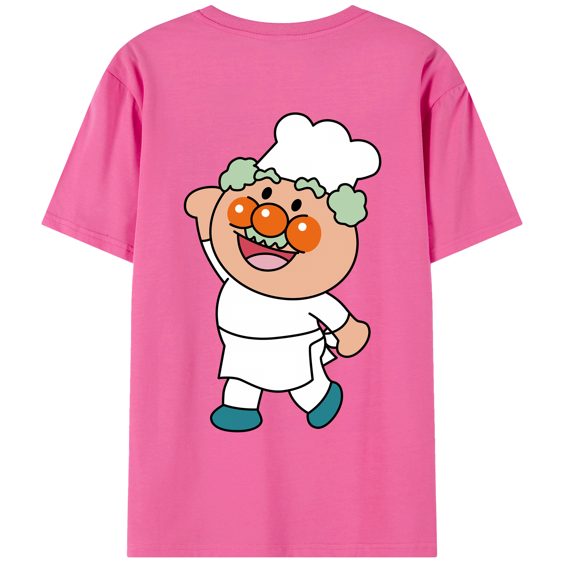（画像用） アンパンマン Anpanman レディース半袖Tシャツ(バックプリント)
